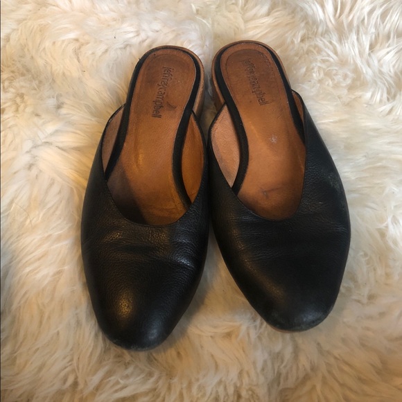 Jeffery Campbell Black Leather Flats - Picture 2 of 3